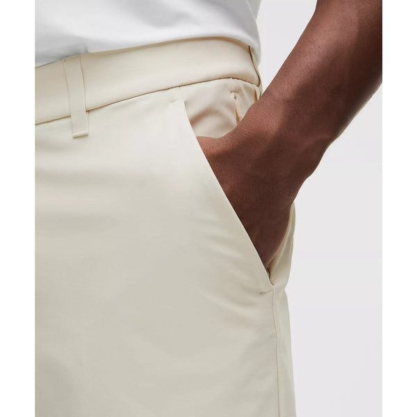 Lululemon ABC Classic-Fit Shorts Mens 31 Cream Warpstreme 7" Golf Casual