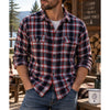 Gap x Pendleton Flannel Shirt Men's XL Red Navy Plaid Cotton Double Pocket