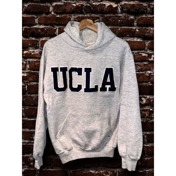 UCLA Bruins Russell Athletic Hoodie Sweatshirt USA Made Gray Men's M Vintage 90s