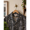Wallace & Barnes Camp Collar Shirt XL Black Dobby Scribble Print J.Crew NWT