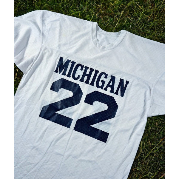 Michigan Wolverines Ty Law #22 Champion Jersey White USA Size XL Vintage