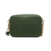 Michael Kors Ginny Leather Crossbody Bag Green EUC MSRP $248