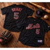 New York Mets David Wright #5 Majestic Black Alt Jersey USA Made Sz. M Rare