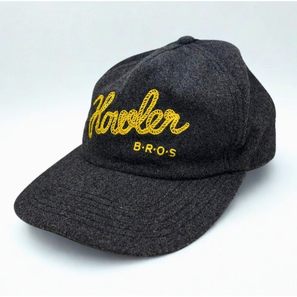 Howler Brothers Rope Hat Gray Wool Blend Snapback Chainstitch Embroidered