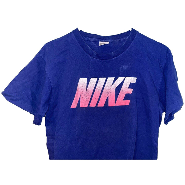 Nike Shirt Adult Sz. L Short Sleeve Graphic Athletic Tee Spellout Vintage USA