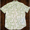 Robert Graham Bees Print Shirt 3XL White Blue Yellow Tailored Fit Short Sleeve