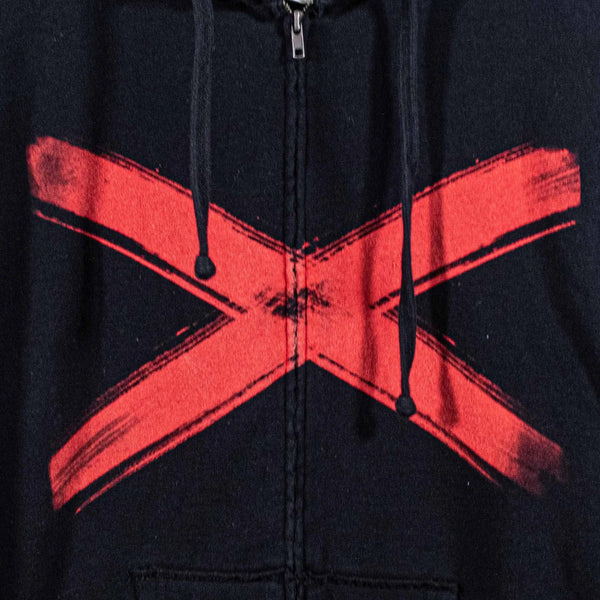CM Punk WWE 2K13 Zip Hoodie Sweatshirt Live The Revolution Black Mens Large