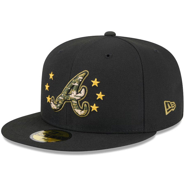 Atlanta Braves New Era Armed Forces Day 2024 Camo 59FIFTY Fitted Hat 6 7/8 NWT