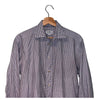 ETON Slim Fit Dress Shirt 16 41 L Purple Check Spread Collar Cotton Luxury