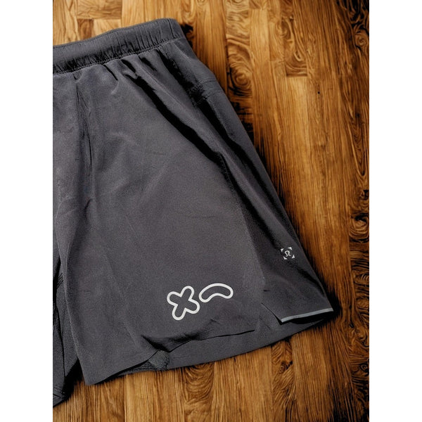 Lululemon Surge Shorts Rumble Boxing Mens Small Black 7" Linerless Run Train