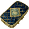 Estee Lauder Cobalt Blue Enamel Portrait Solid Perfume Compact NIB VTG
