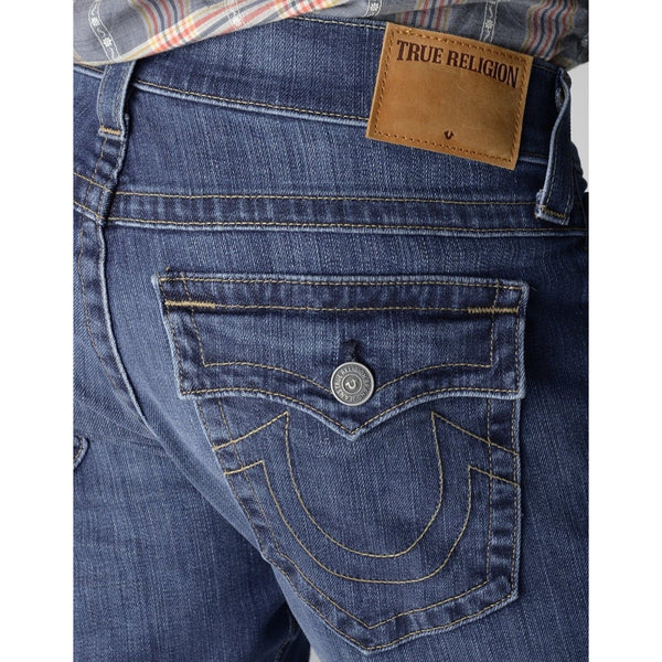 True Religion Ricky W Flap Relaxed Straight Jeans Lake View 42x36 NWT USA