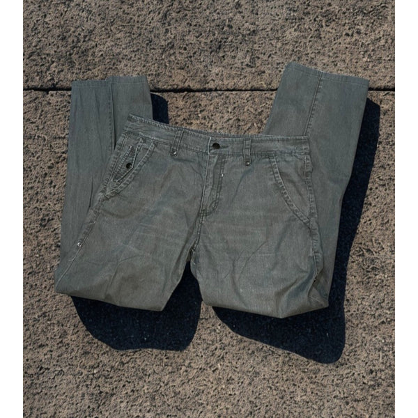 Caffeine NYC Downtown Skinny Jeans Army Fatigue Green 34x32 Vintage Rare EUC