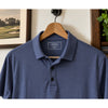 Charles Tyrwhitt Smart Cotton Polo Shirt Men's M Blue Jersey Short Sleeve NWOT