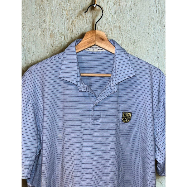 Holderness & Bourne Hamilton Farm Golf Club Polo Men’s XL Blue Stripe