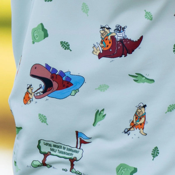 RSVLTS Flintstones Loyal Order of Dinosaurs Golf Polo XL Breakfast Balls NWOT
