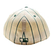 New York Yankees 59FIFTY MLB Cap Hat Oatmeal Green Striped Unisex Sz. 7 3/8 RARE