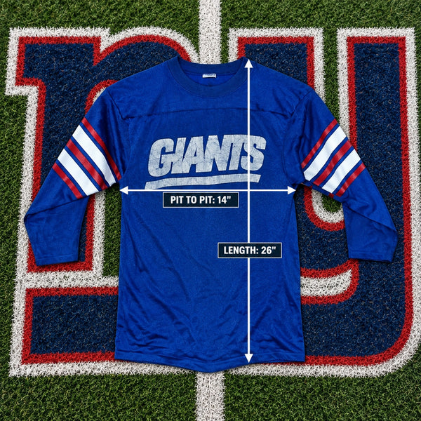 New York Giants Mason Athletic Wear Football Jersey USA Vintage Blue Men's L
