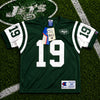New York Jets Keyshawn Johnson Signed Champion Jersey Sz 44 L Deadstock Vintage