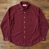Taylor Stitch The Jack Oxford Shirt Men's 2XL 46 Burgundy Organic Cotton Button