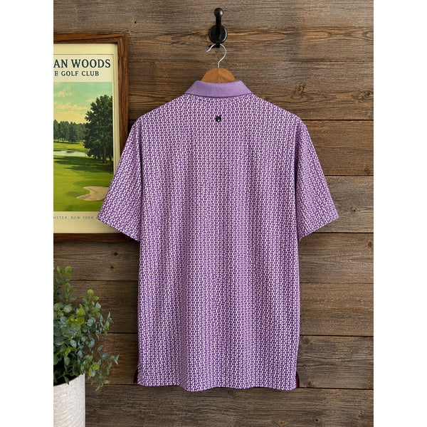 Greyson Manhattan Woods Golf Polo Shirt Sz. M Purple Moonshine Performance