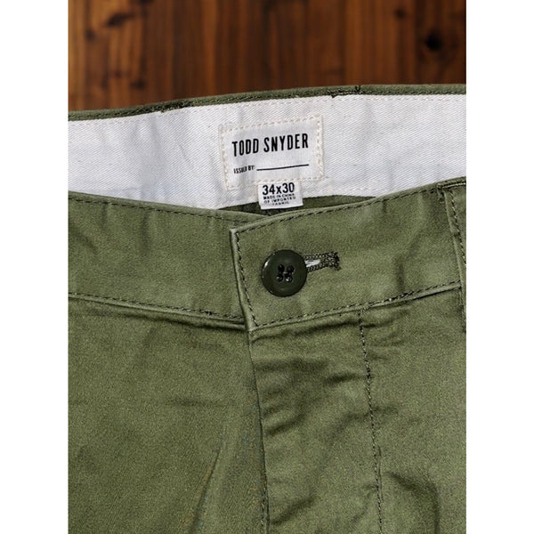 Todd Snyder Patchwork Baker Pants Utility Fatigue Carpenter Olive 34x30 Rare