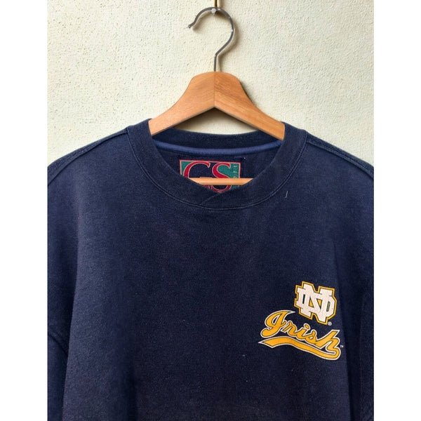 Notre Dame Fighting Irish Crewneck Sweatshirt XL Gear For Sport Vintage 90s