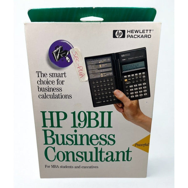 HP 19BII Business Consultant Calculator 1995 New Sealed Box Vintage MBA Rare
