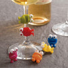 Joie MS Frog Wine Watchers Wine Charms 6 Different Silicone Colors NEW
