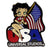Betty Boop Universal Studios Theme Park Usa Flag Collectible Vintage Pin