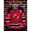 Travis Zajac Signed New Jersey Devils Alt Captain Reebok Jersey Youth L/XL Auto
