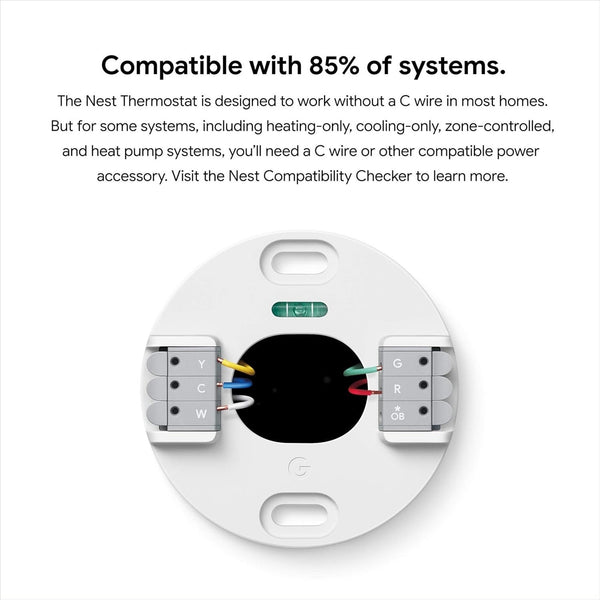 Google Nest GA013 Programmable Wi-Fi Thermostat Snow Sealed In Box