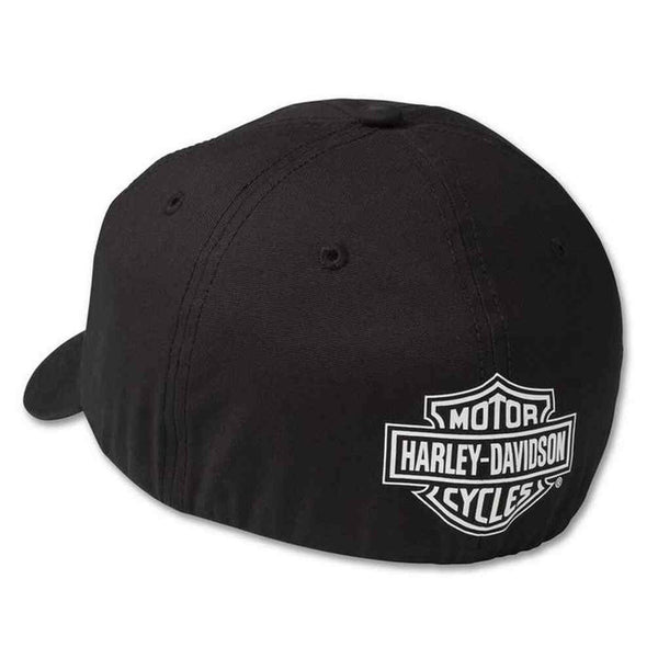 Harley-Davidson Wounded Warrior Project Hero Hat Black Flex Cap L NWT