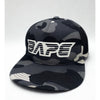 BAPE City Camo Glow In The Dark Snapback Hat Black Gray Japan NWOT Rare