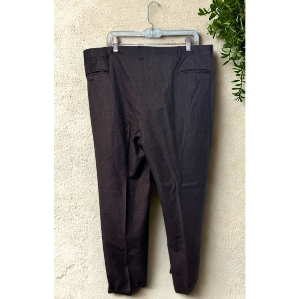 Polo Ralph Lauren Wool Dress Pants Pleated Trousers 40x30 Made In Italy Luxury