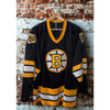 Boston Bruins CCM Jersey Black Gold Hockey Sz S NHL Vintage