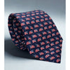 Salvatore Ferragamo Silk Tie USA Flag Patriotic Navy Made Italy Luxury Vintage