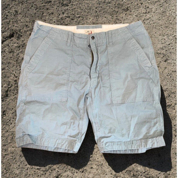 Relwen Military Tropic Supply Shorts 36 Blue Steel Utility Cargo USA Style