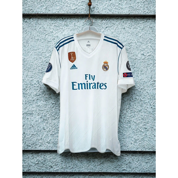 Real Madrid 2017/18 Home Jersey Adidas Ronaldo Era Champions League Size M