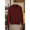 Charles Tyrwhitt Merino Wool 1/4 Zip Sweater Mens S Burgundy Extra Fine Pullover
