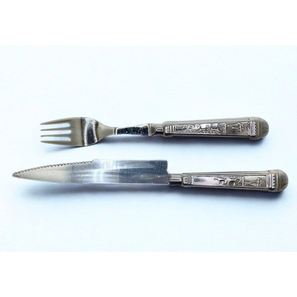 Fogo de Chao Brazilian Steakhouse Knife & Fork Set Stainless Steel Rare