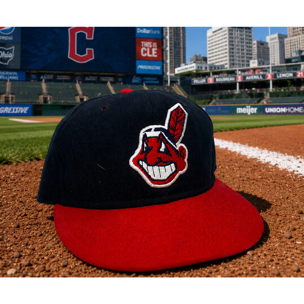 Cleveland Indians New Era Diamond Collection Pro Model Hat 6 3/4 USA Vintage