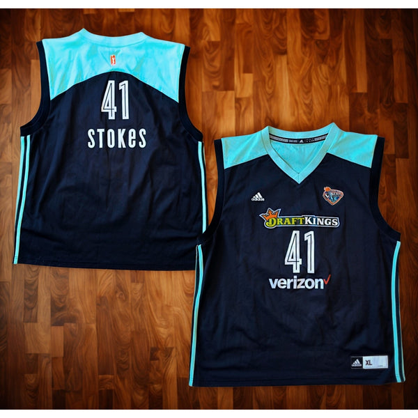 New York Liberty Kiah Stokes #41 Adidas WNBA Basketball Jersey XL DraftKings