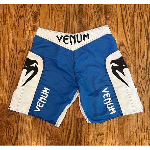 Venum MMA UFC Fight Shorts Men's Size 38 2XL Blue Black Training Grappling BJJ