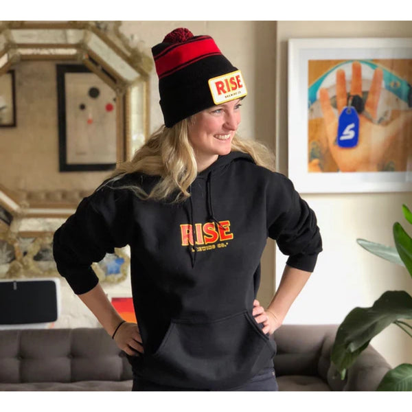 Rise Brewing Co. Hoodie XL Black Nitro Cold Brew Coffee Rare Team Promo