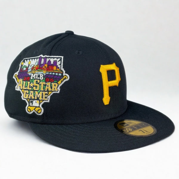 Pittsburgh Pirates 2006 MLB All Star Game New Era 59FIFTY Hat Black 7 3/8 Rare