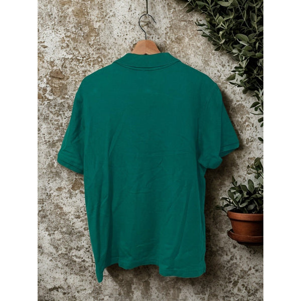 Psycho Bunny Polo Shirt Mens Size 5 L Green Pima Cotton Short Sleeve Preppy