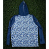 Johnnie-O Dash Performance Hoodie XL Lake Blue Green Brook Golf Club NJ NWOT