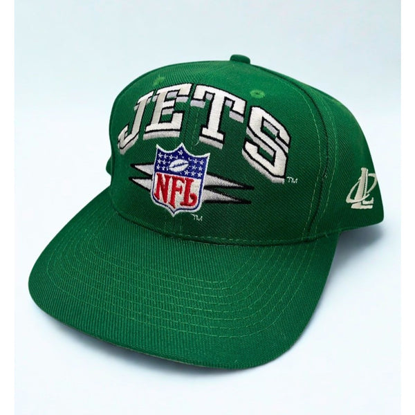 New York Jets Logo Athletic Diamond Cut Snapback Hat NFL Pro Line Vintage 90s
