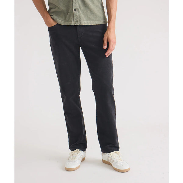 Marine Layer Terry Cord 5 Pocket Pant Slim Straight 30x32 Washed Black (Flaw)